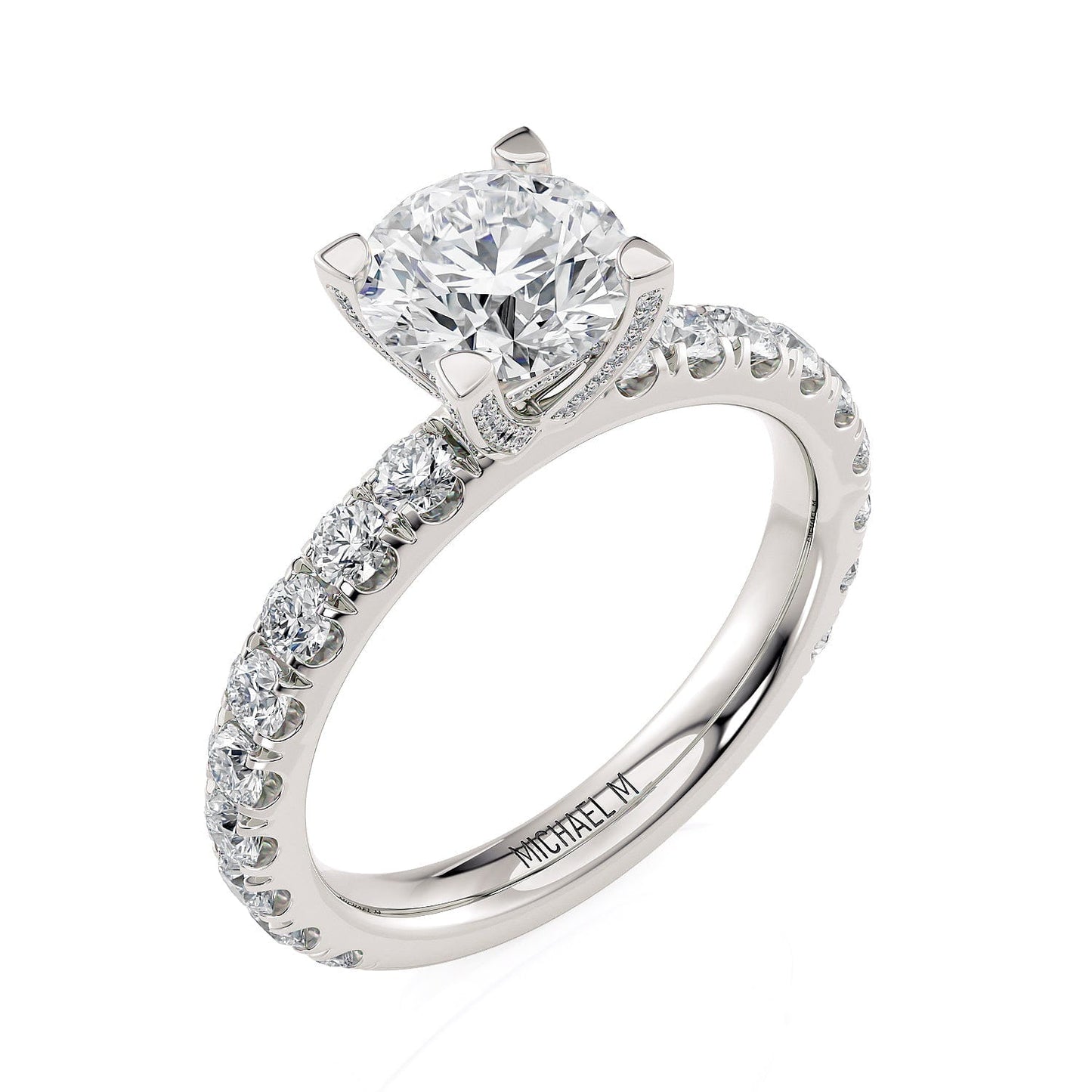 MICHAEL M Engagement Rings Platinum Europa R371-1 R371-1P