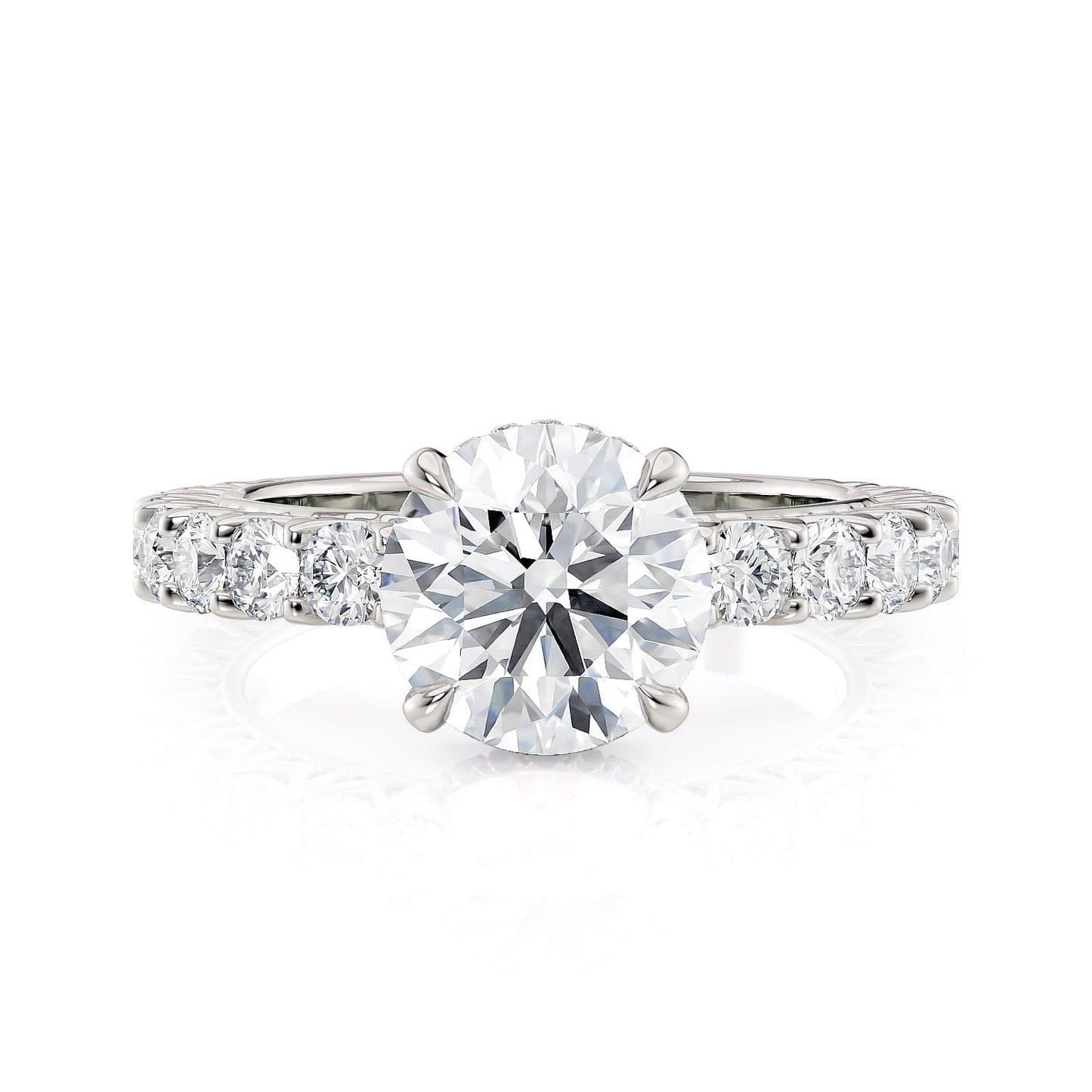MICHAEL M Engagement Rings Platinum Meksian R901-2 Round