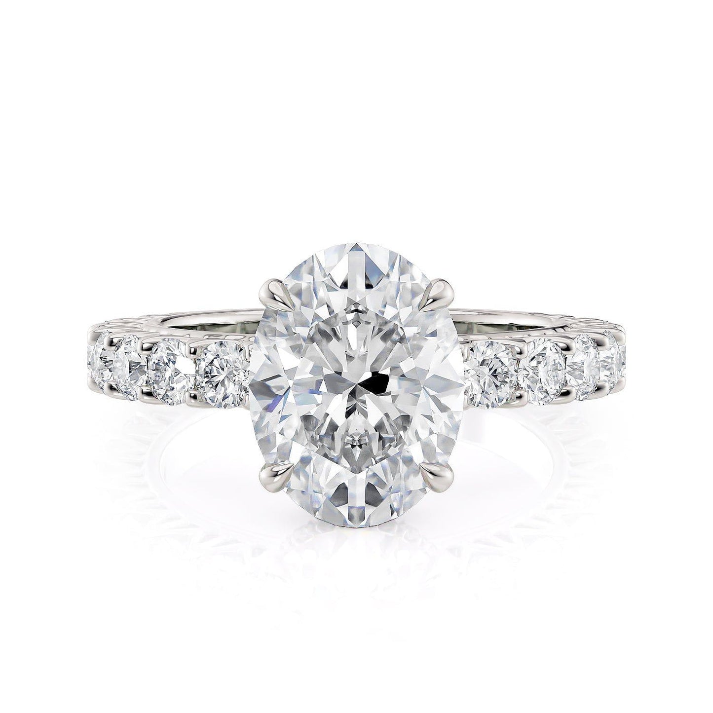 MICHAEL M Engagement Rings Platinum Meksian R901-3