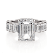 MICHAEL M Engagement Rings Platinum Meksian R904-3 Emerald