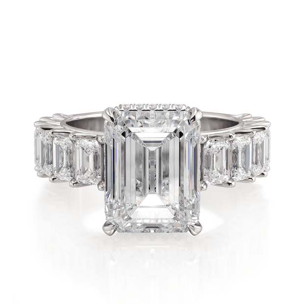 MICHAEL M Engagement Rings Platinum Meksian R904-3 Emerald