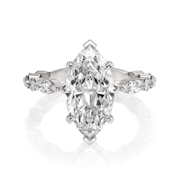 MICHAEL M Engagement Rings Platinum Montage R802-3 Marquise