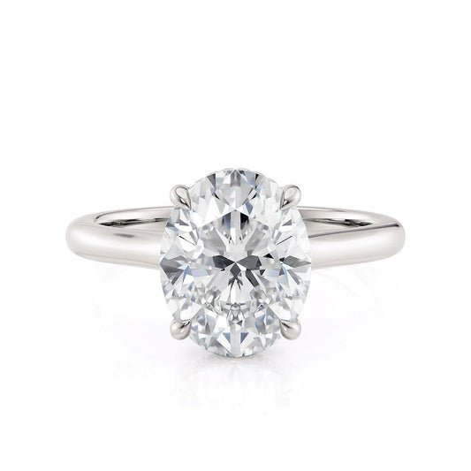 MICHAEL M Engagement Rings Platinum Montage R826-3-OV