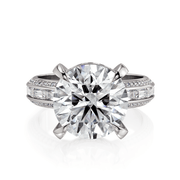 MICHAEL M Engagement Rings Platinum Montage R835-4 Round