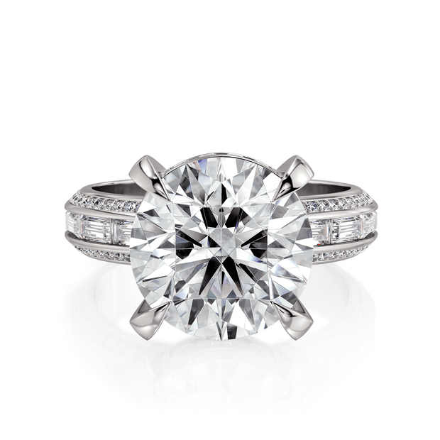 MICHAEL M Engagement Rings Platinum Montage R835-4 Round