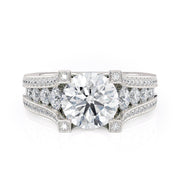 MICHAEL M Engagement Rings Platinum Strada R289-2
