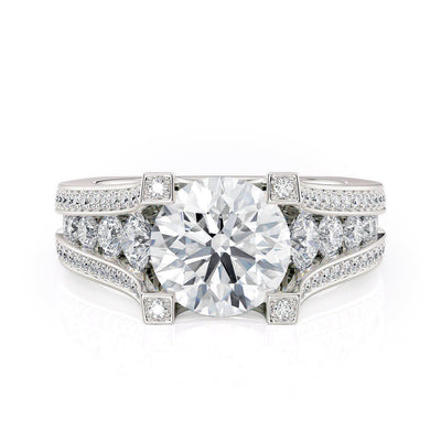 MICHAEL M Engagement Rings Platinum Strada R289-2