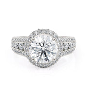 MICHAEL M Engagement Rings Platinum Strada R385-2