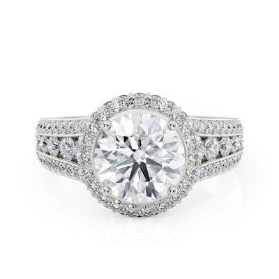 MICHAEL M Engagement Rings Platinum Strada R385-2