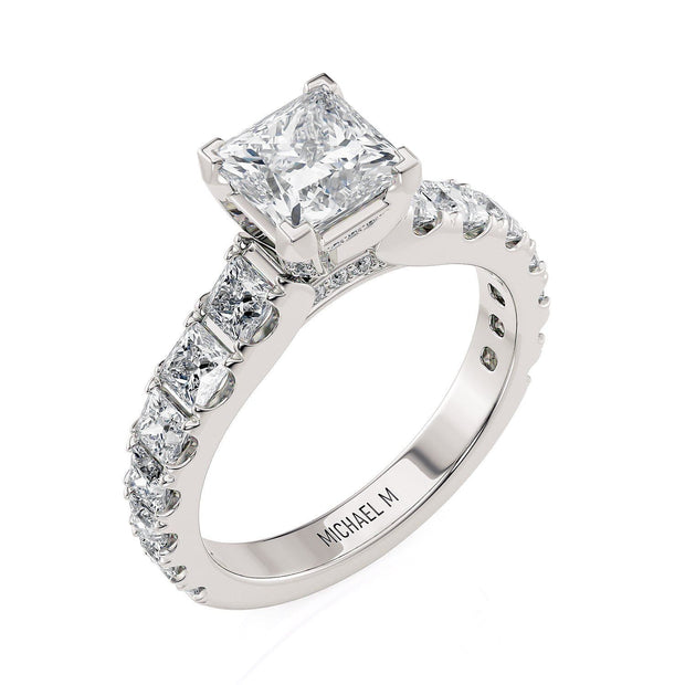 MICHAEL M Engagement Rings Platinum Strada R530-1