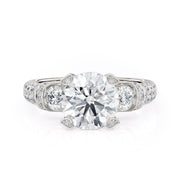 MICHAEL M Engagement Rings Platinum Trinity R471-2