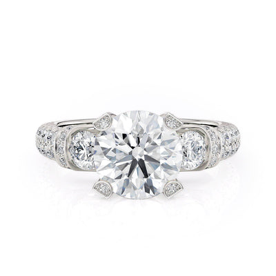 MICHAEL M Engagement Rings Platinum Trinity R471-2