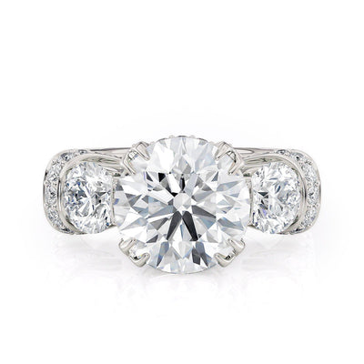 MICHAEL M Engagement Rings Platinum Trinity R770-3