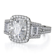 MICHAEL M Engagement Rings Platinum Trinity R775-3