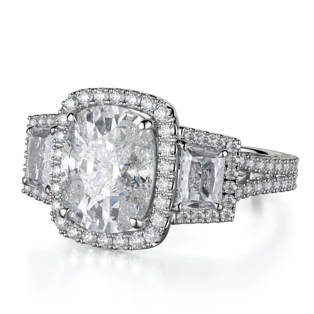 MICHAEL M Engagement Rings Platinum Trinity R775-3