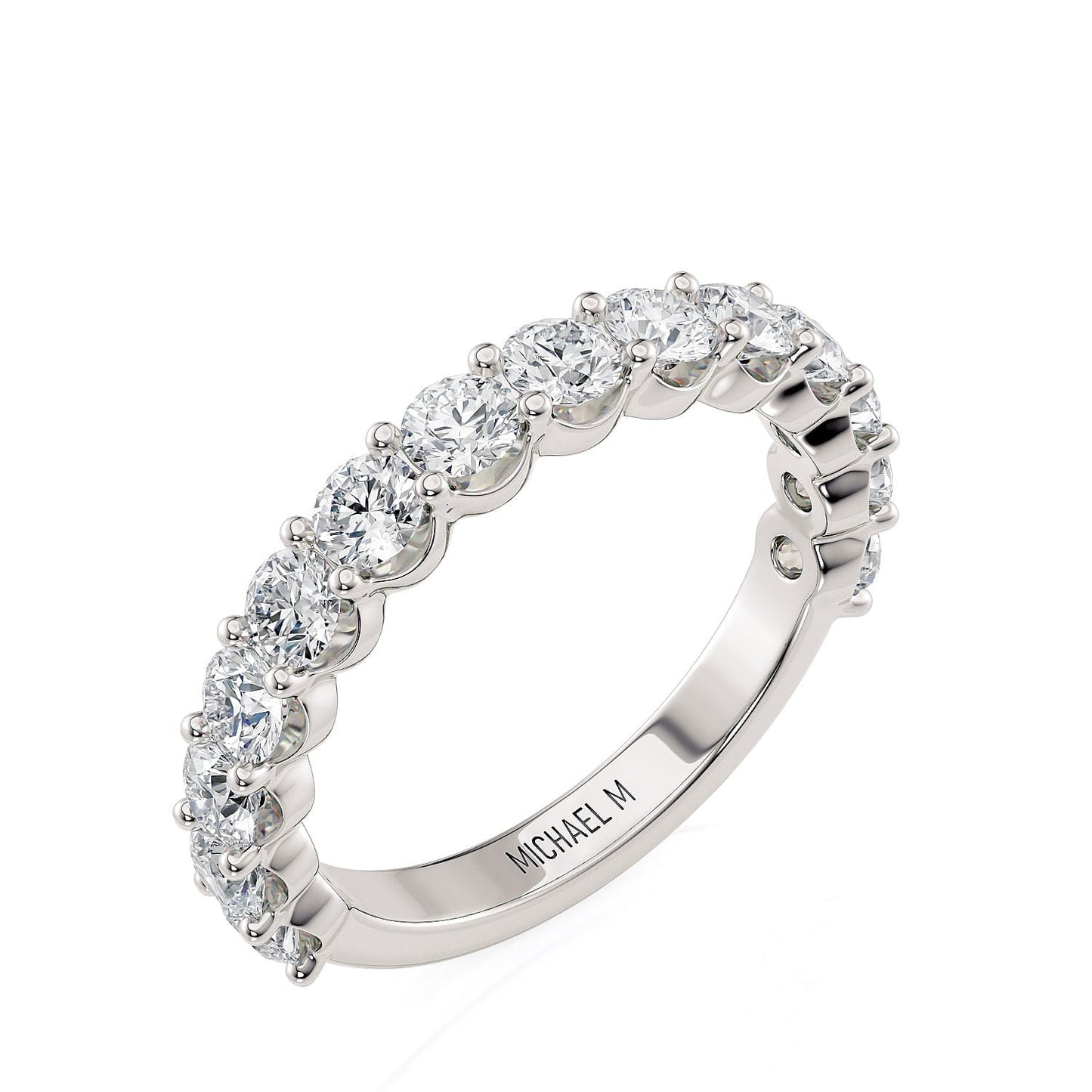 MICHAEL M Engagement Rings Platinum Wedding Band R736B