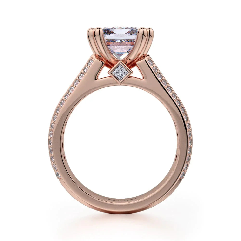 MICHAEL M Engagement Rings Princess R401S-1.5