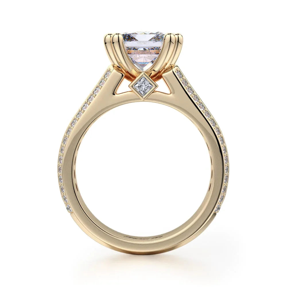 MICHAEL M Engagement Rings Princess R401S-1.5