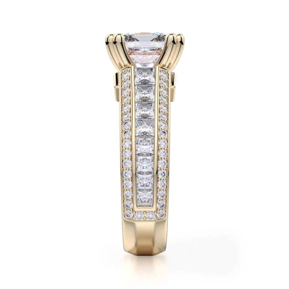 MICHAEL M Engagement Rings Princess R401S-1.5
