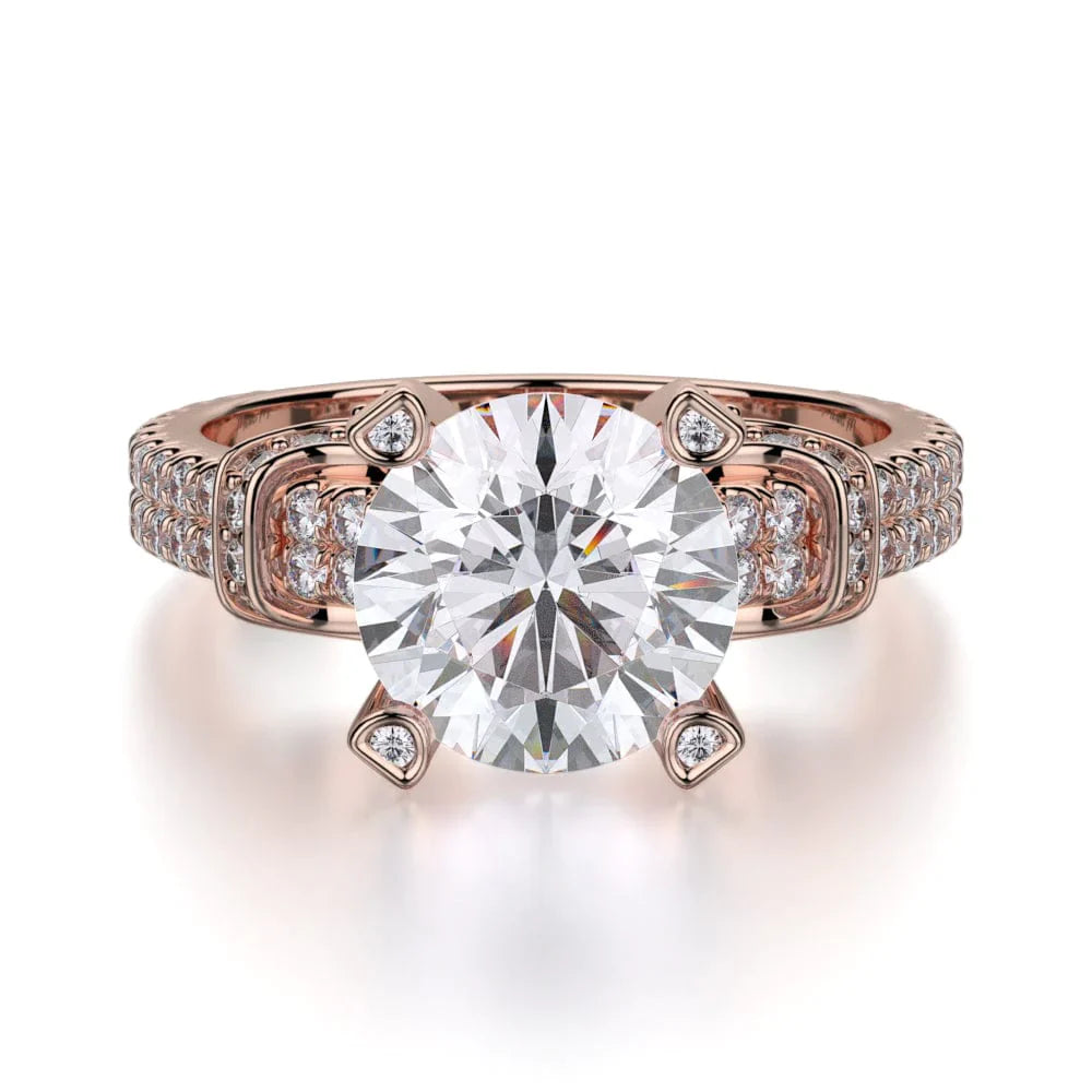 MICHAEL M Engagement Rings Rose Gold Europa R674-2 R674-2RG