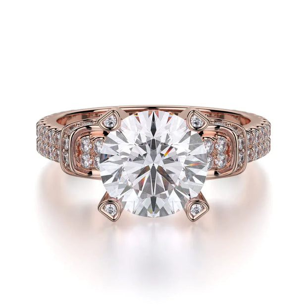 MICHAEL M Engagement Rings Rose Gold Europa R674-2 R674-2RG