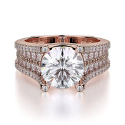 MICHAEL M Engagement Rings Rose Gold Strada R455-2 R455-2RG