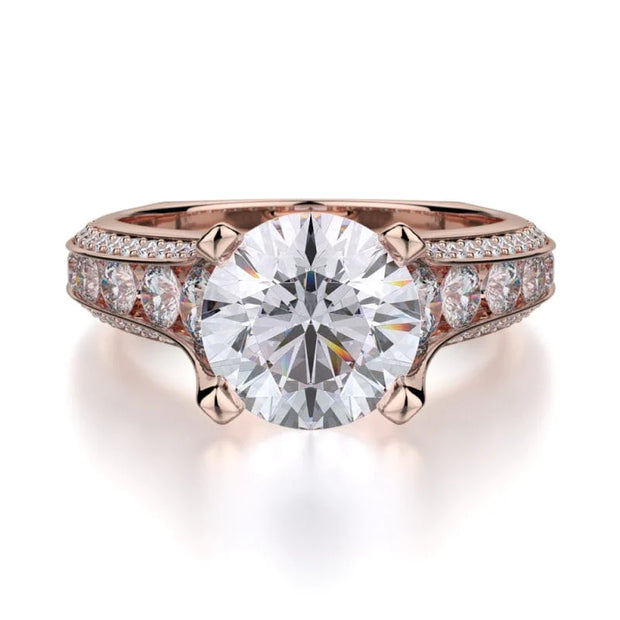 MICHAEL M Engagement Rings Rose Gold Strada R656-2 R656-2RG