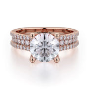 MICHAEL M Engagement Rings Rose Gold Strada R671-1.5 R671-1.5RG