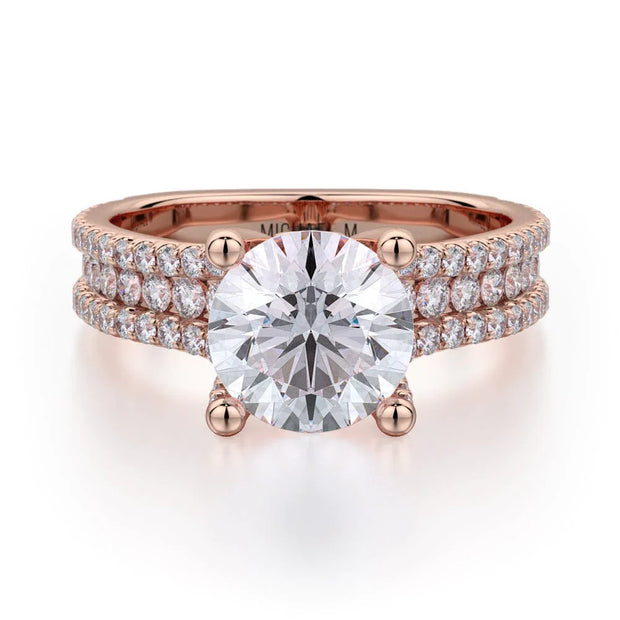 MICHAEL M Engagement Rings Rose Gold Strada R671-1.5 R671-1.5RG