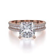 MICHAEL M Engagement Rings Rose Gold Strada R671-2 R671-2RG