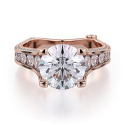 MICHAEL M Engagement Rings Rose Gold Strada R675-2 R675-2RG
