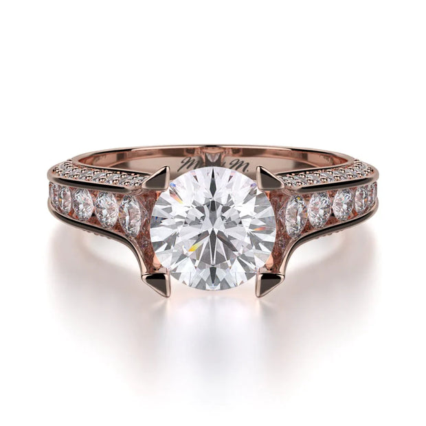 MICHAEL M Engagement Rings Rose Gold Strada R678-1.5 R678-1.5RG