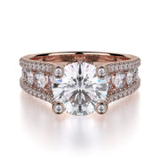 MICHAEL M Engagement Rings Rose Gold Strada R679-2 R679-2RG