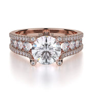 MICHAEL M Engagement Rings Rose Gold Strada R679S-1.5 R679S-1.5RG