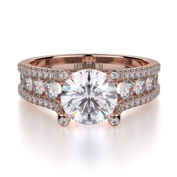 MICHAEL M Engagement Rings Rose Gold Strada R679S-1.5 R679S-1.5RG