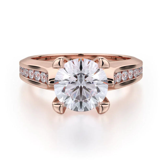 MICHAEL M Engagement Rings Rose Gold Strada R684-1.5 R684-1.5RG