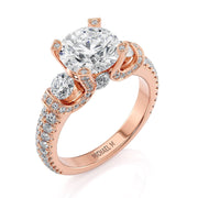 MICHAEL M Engagement Rings Rose Gold Trinity R471-2