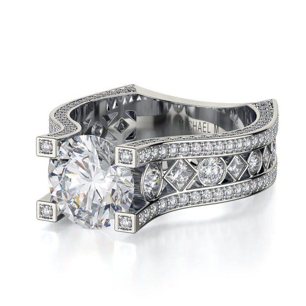 MICHAEL M Engagement Rings Strada R421-2