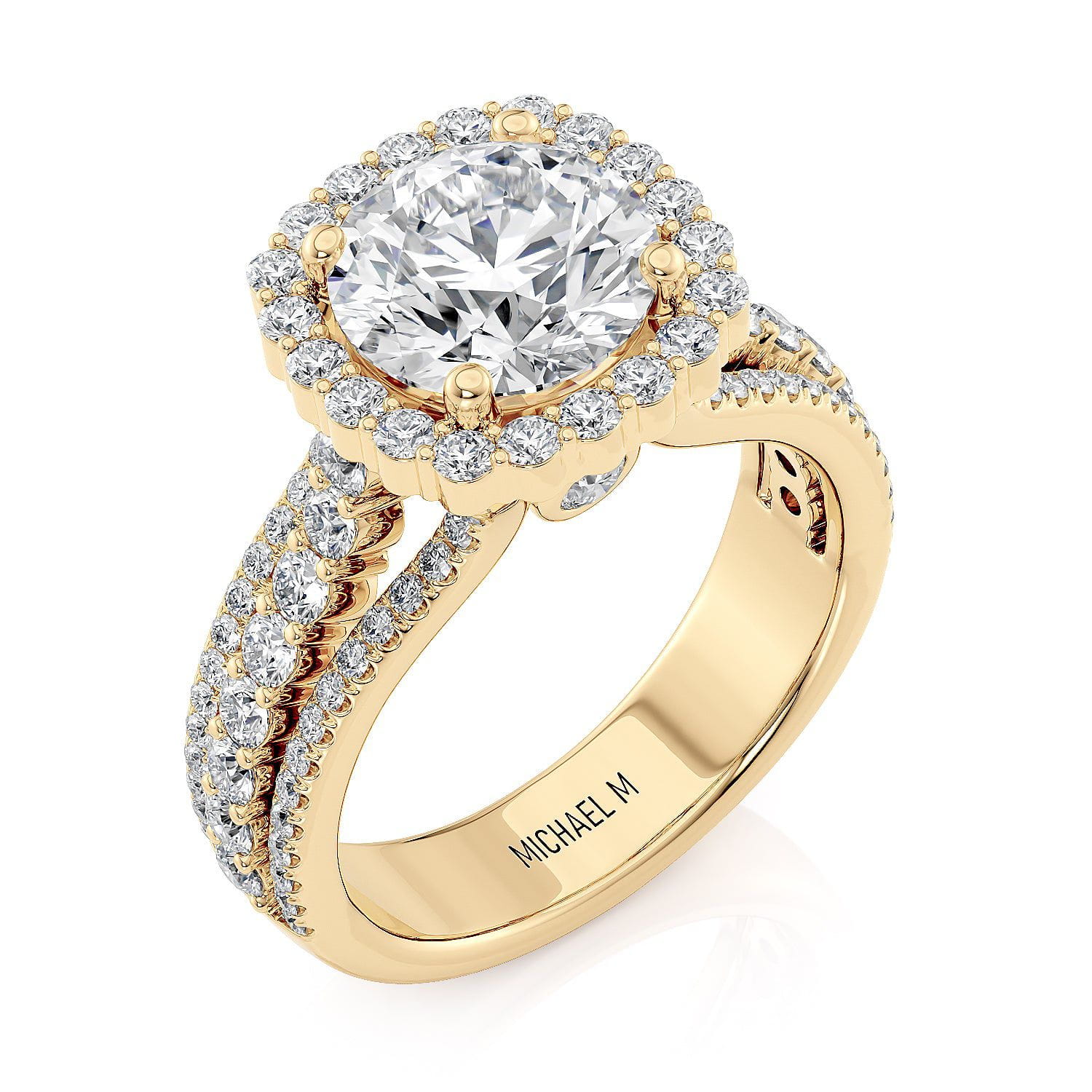 MICHAEL M Engagement Rings Strada R681-1.5