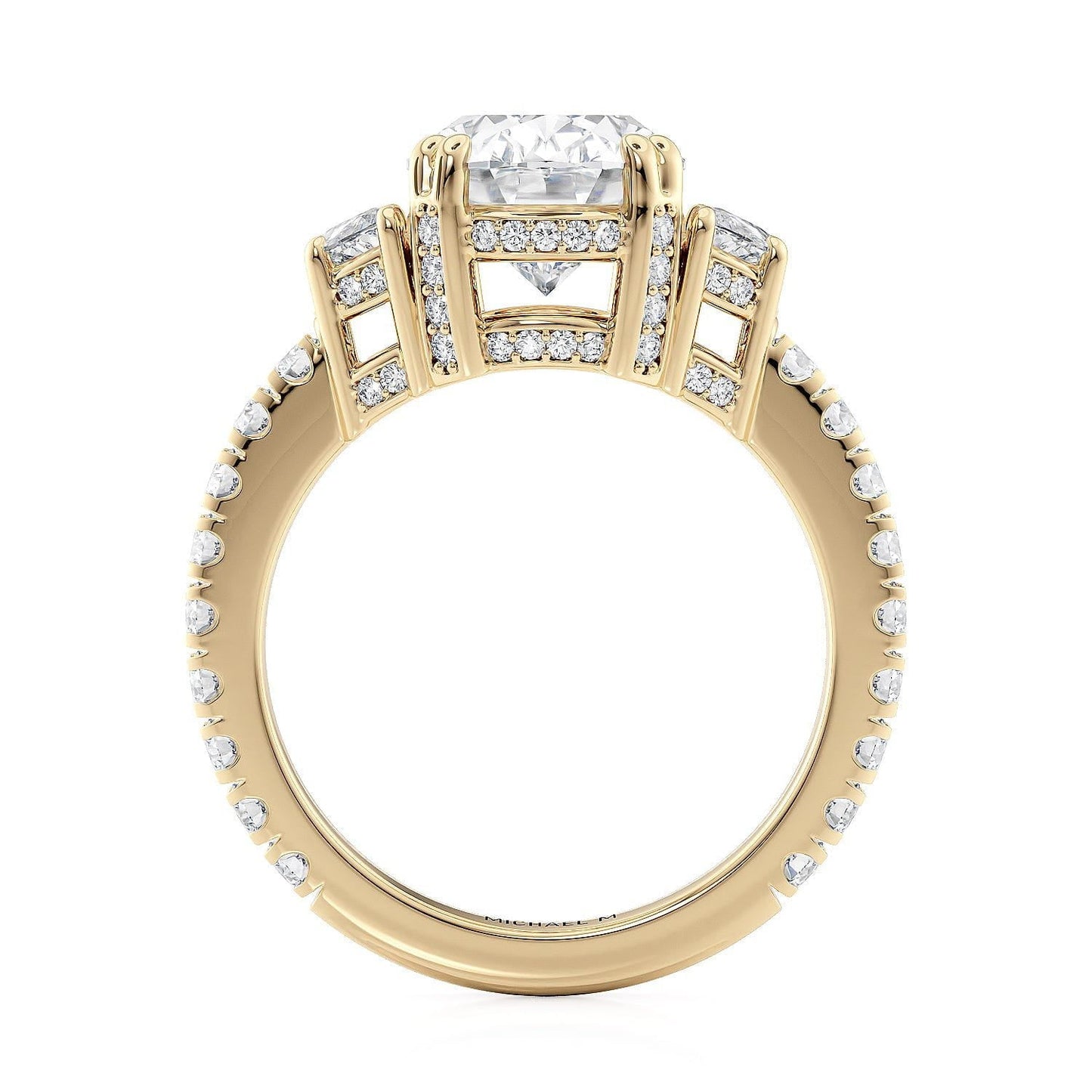 MICHAEL M Engagement Rings Trinity R759-3