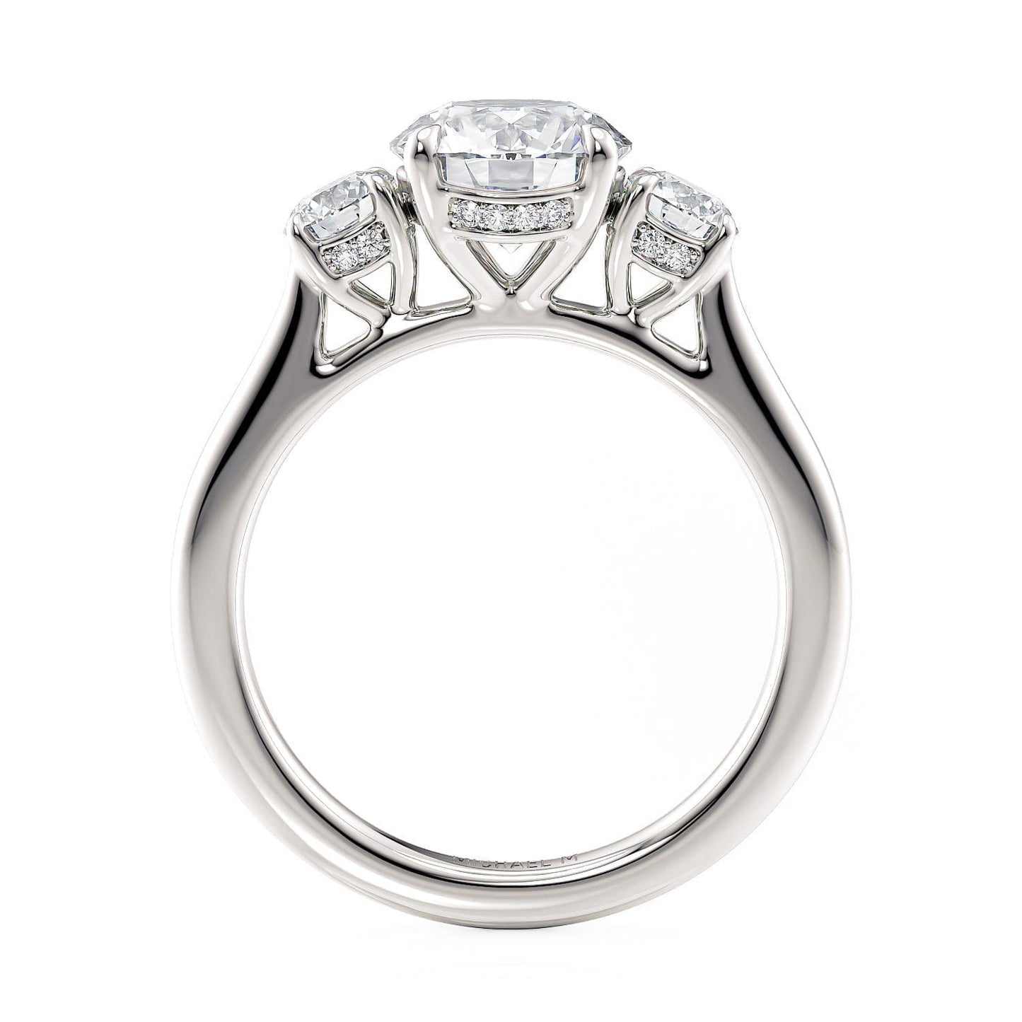 MICHAEL M Engagement Rings Trinity R805-1.5