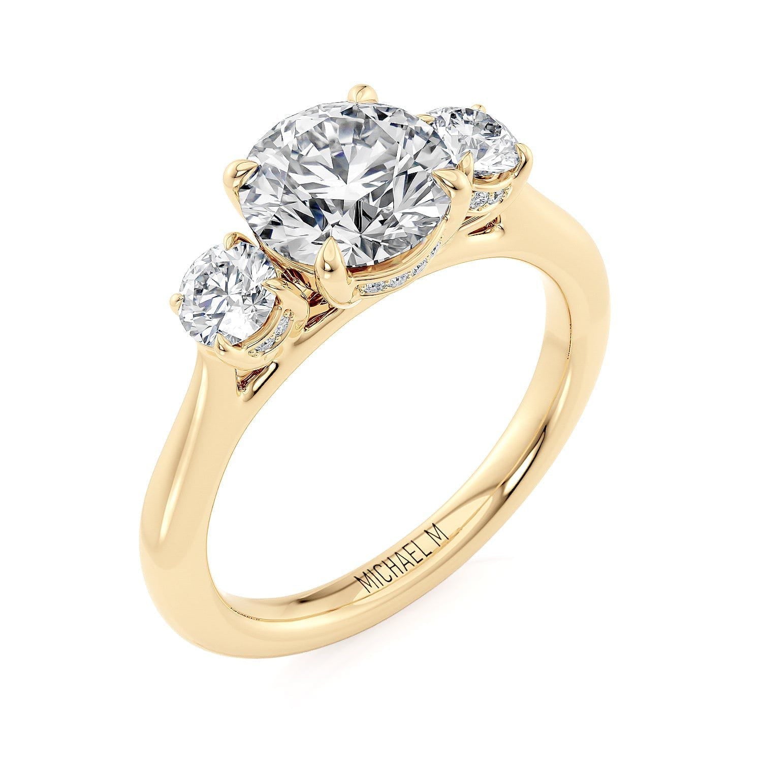 MICHAEL M Engagement Rings Trinity R805-1.5