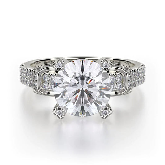 MICHAEL M Engagement Rings White Gold Europa R674-2 R674-2WG