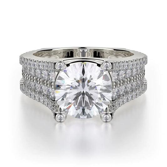 MICHAEL M Engagement Rings White Gold Strada R455-2 R455-2WG