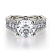MICHAEL M Engagement Rings White Gold Strada R480-2 R480-2WG