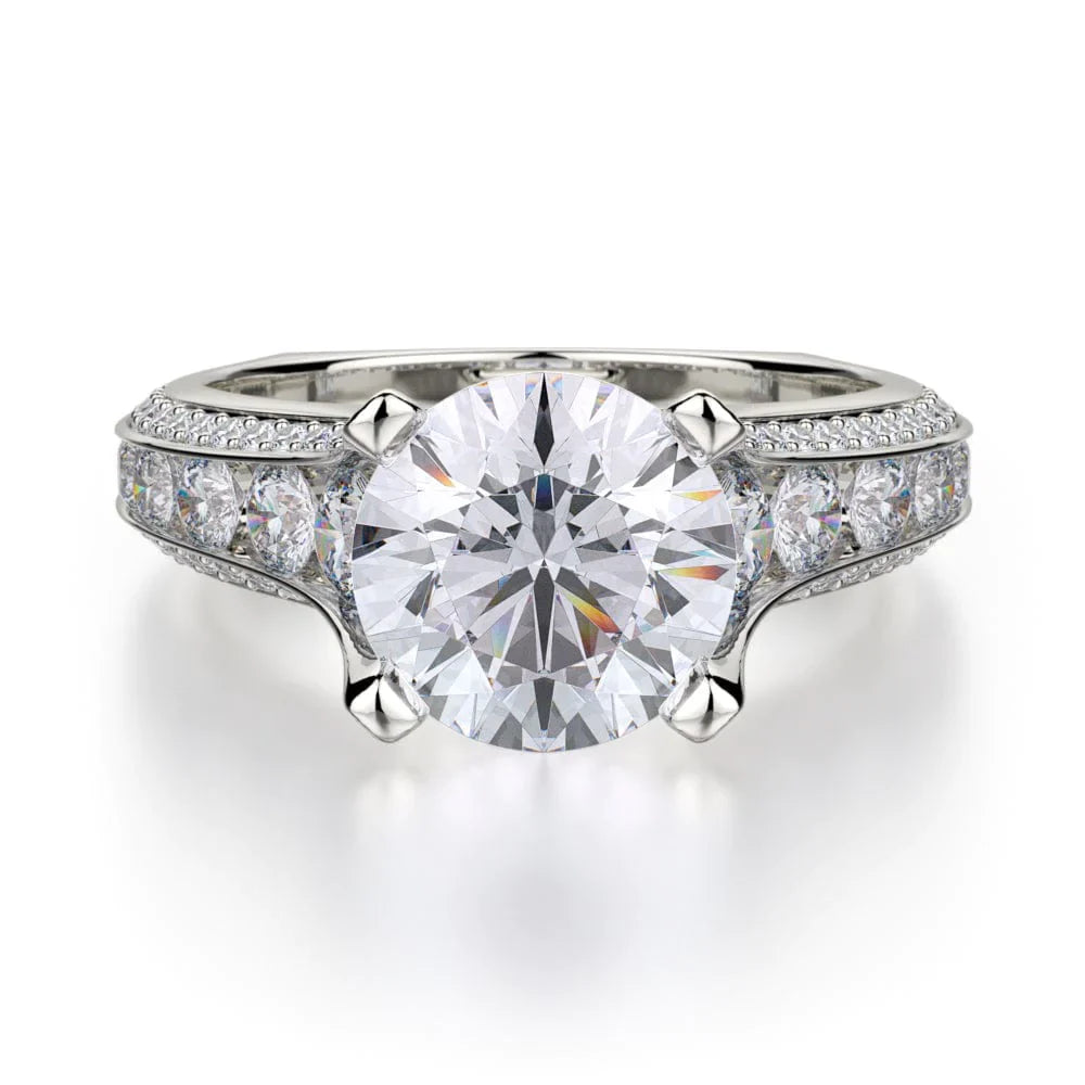 MICHAEL M Engagement Rings White Gold Strada R656-2 R656-2WG