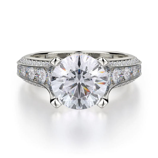 MICHAEL M Engagement Rings White Gold Strada R656-2 R656-2WG