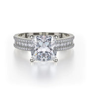 MICHAEL M Engagement Rings White Gold Strada R671-2 R671-2WG