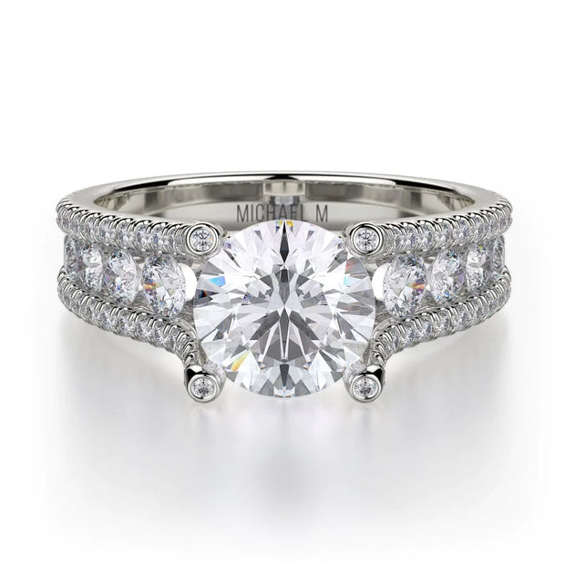 MICHAEL M Engagement Rings White Gold Strada R679S-1.5 R679S-1.5WG