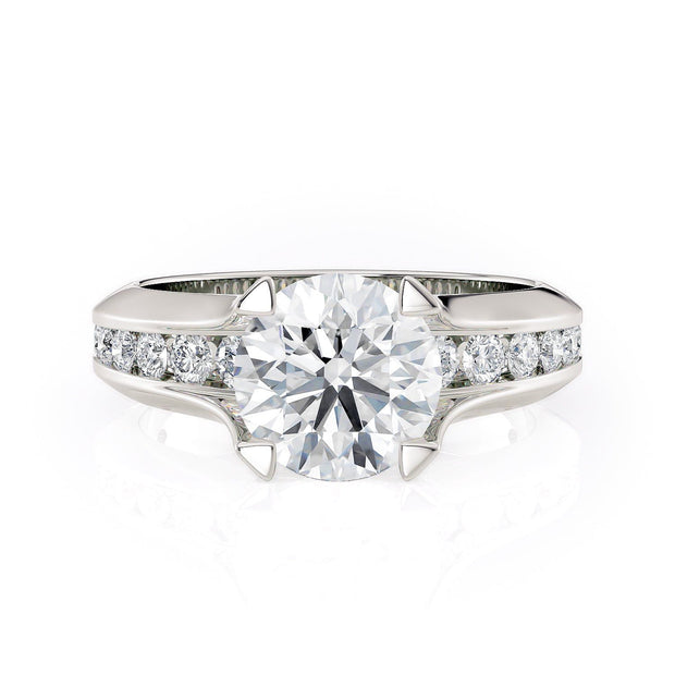 MICHAEL M Engagement Rings White Gold Strada R680-2 R680-2WG